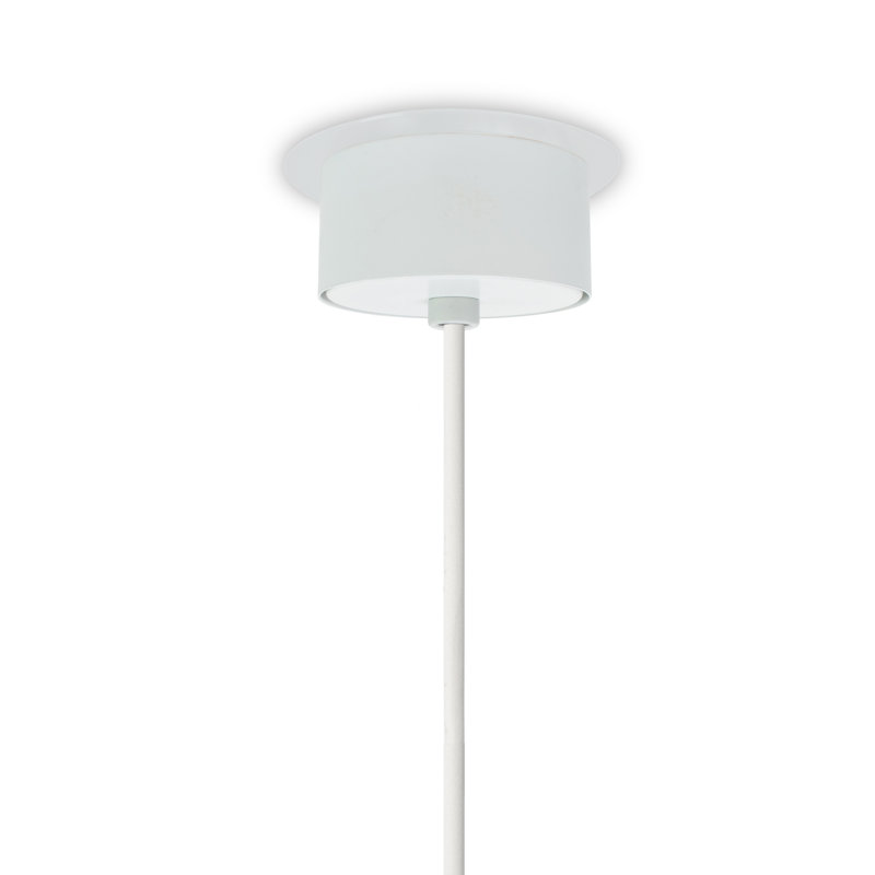 Swirl 1 - Light Pendant, Blue, Matte White, E26