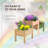Raised wooden garden bed with drainage holes-2005237794
