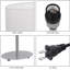 Lampe de table argentée 13 po Biance