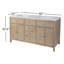 Nora 60 in. W Quartz Single Sink Bathroom Vanity Set