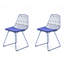 Ensemble de 2 chaises de salle à manger à texture riche et élégantes, ensemble de 4 pièces en polyuréthane noir: conception ergonomique avec dossier à boucles, ajout d'une touche de style sophistiqué, parfait pour un usage domestique et commercial