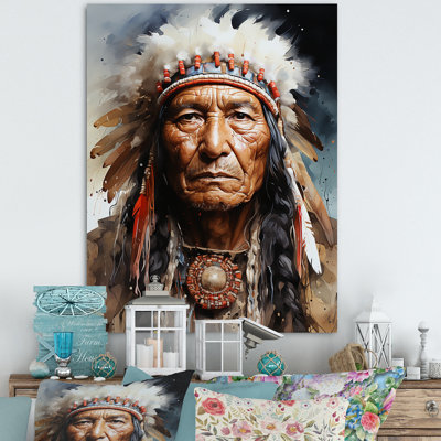 Portrait de Lakota amérindien