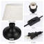 Lampe de table 22,5 po noire