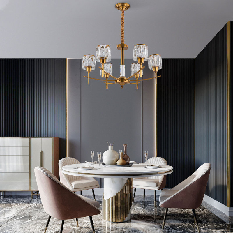 6 - Light Dimmable Chandelier