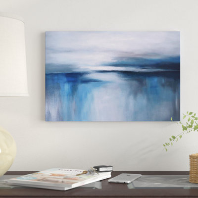 Abstrait paysage marin XXIV par Radiana Christova - Giclée sur toile tendue avec châssis