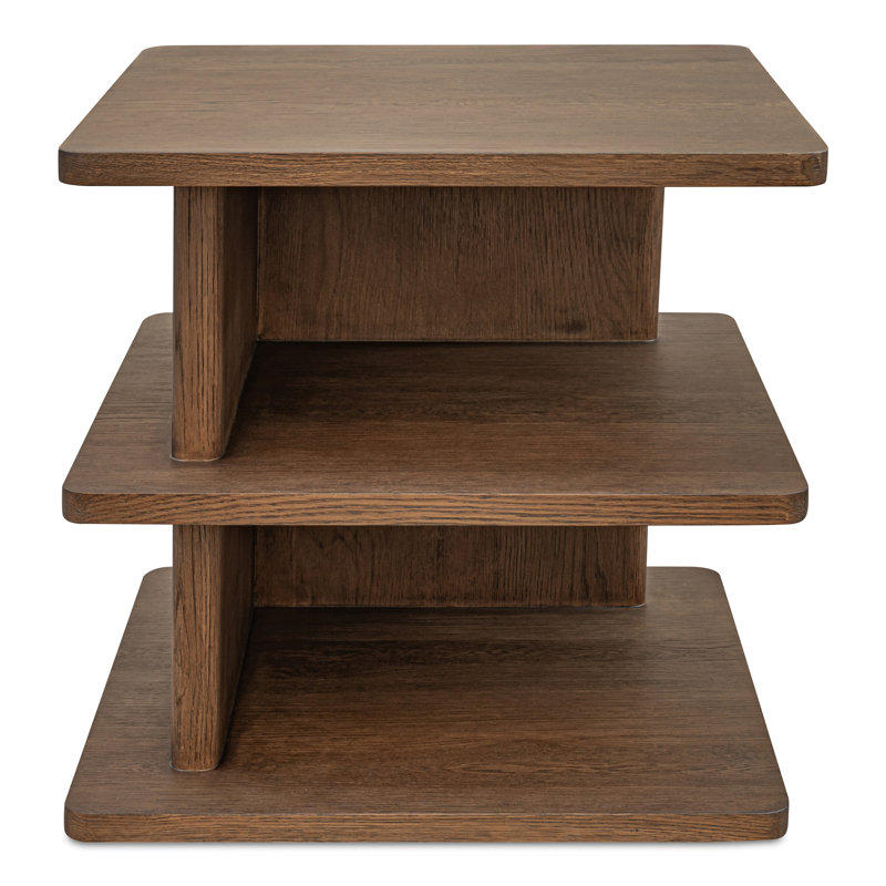 Casey Side Table Dark Brown, Brown