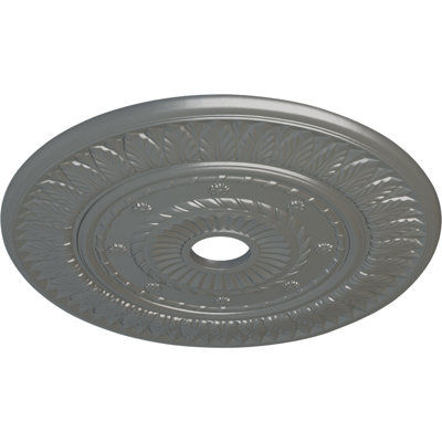 Médaillon de plafond Endurathane d'Athènes, diamètre extérieur de 26 1/4 po x P 3 1/4 po (convient aux auvents jusqu'à 3 5/8 po), fini désert de Gobi peint à la main