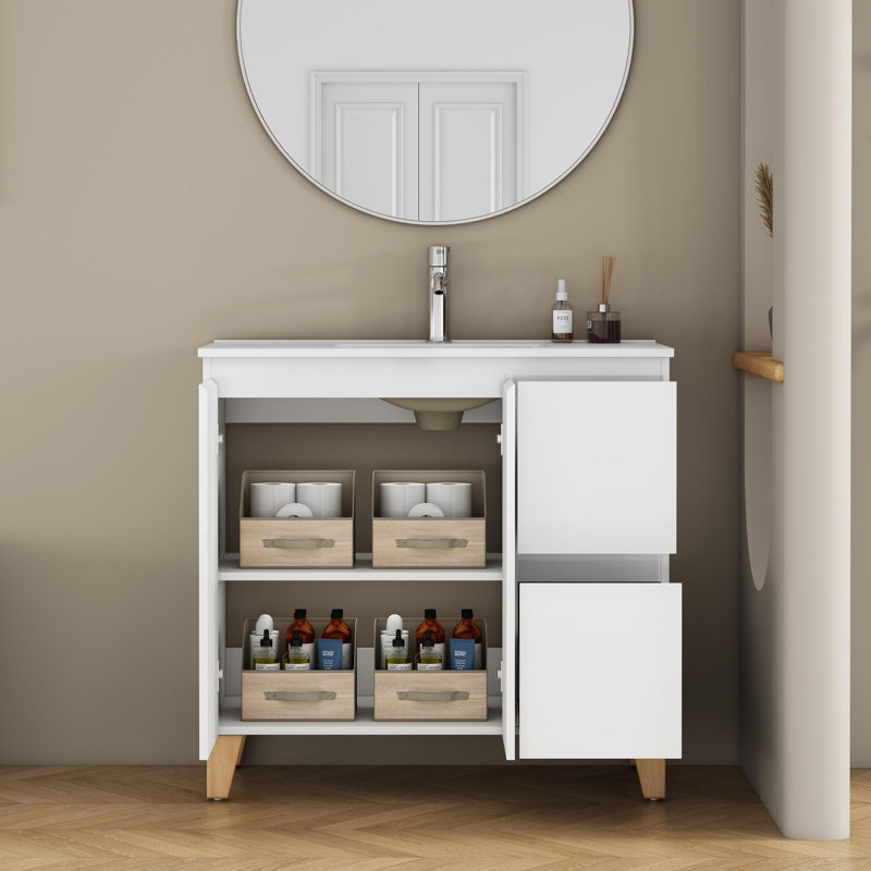 Meuble-lavabo sur pied 36 po avec lavabo