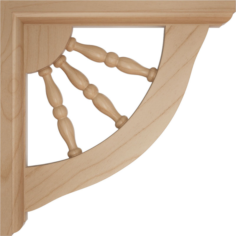 Support en bois Andrea H 7 po x l 1,5 po x P 7 po, Aulne