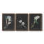 Orchidée sur ardoise I - ensemble de 3 peintures sur toile encadrées-246507838-246507825