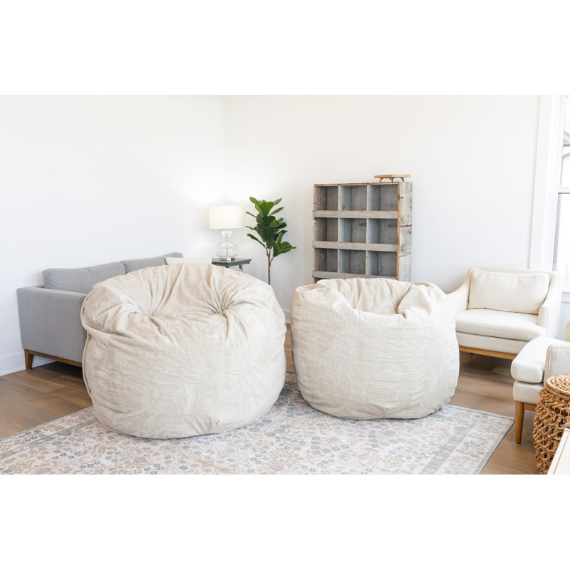Sac en mousse de luxe moyen Haven, H 30 po x l 21 po x P 21 po, Beige