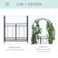 Tonnelle de jardin en métal Outsunny