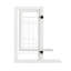 Barrière pour animaux autoportante, clôture pour escaliers, portes et couloirs, blanc