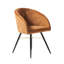 Goddard Mordern Tub Dining Chairs- Upholstered in Velvet, Cushion Padded With Metal Legs- Armchair Room Kitchen Living Room -1406054195-1475349531