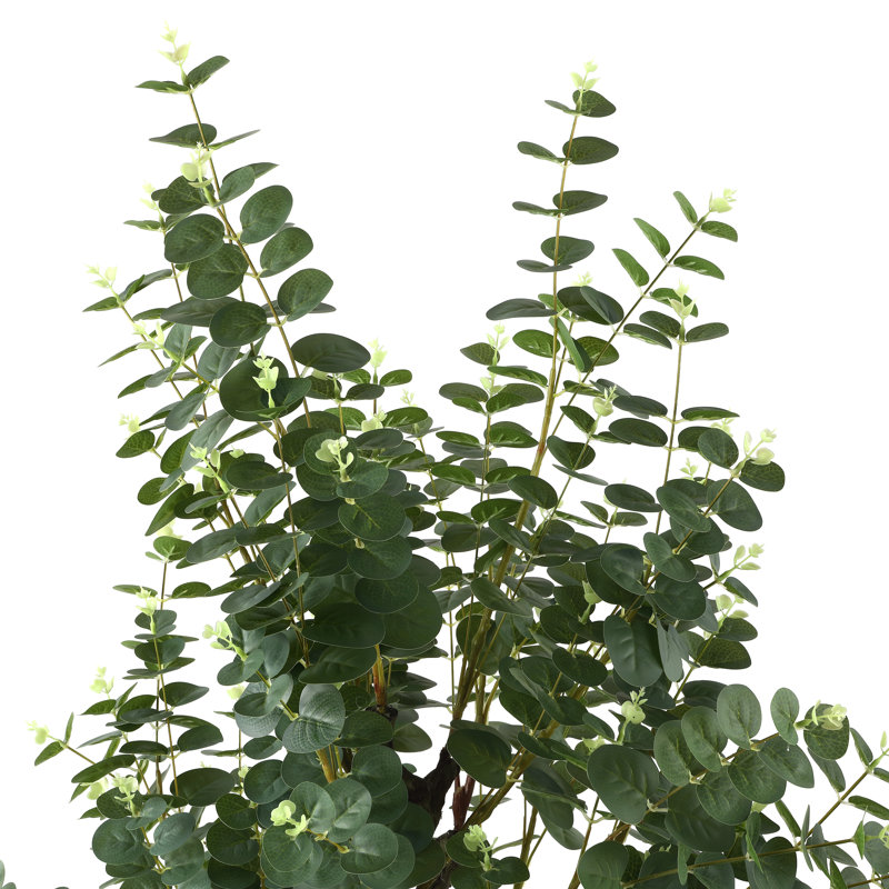 Arbre d'eucalyptus artificiel 55 po en pot