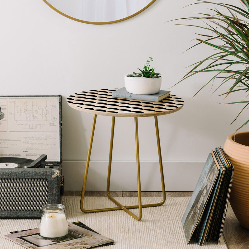 Solid Wood Top End Table