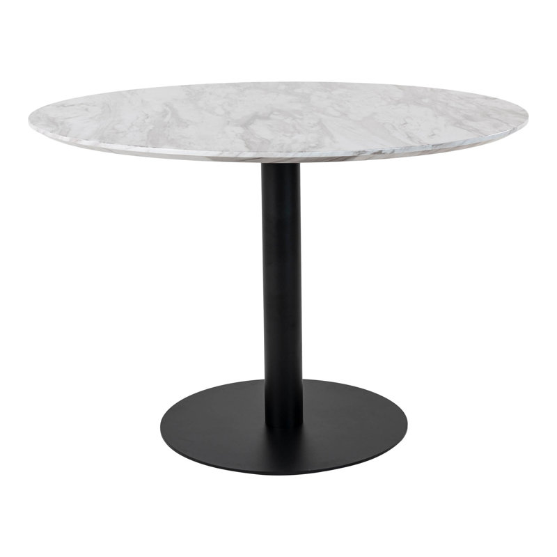 Larkste Round Dining Table, 75cm H x 110cm L x 110cm W, Black