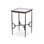 Babylon End Table-Hammered Gunmetal