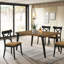 Chaise d'appoint brune et noire (ensemble de 2)