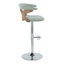 Tabourets de bar Laquietta réglables en hauteur avec repose-pieds arrondis en forme de T-93726388-93726383