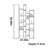 American style luxury pure solid wood bookcase