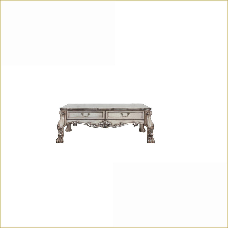 Table basse avec 2 tiroirs Bone White