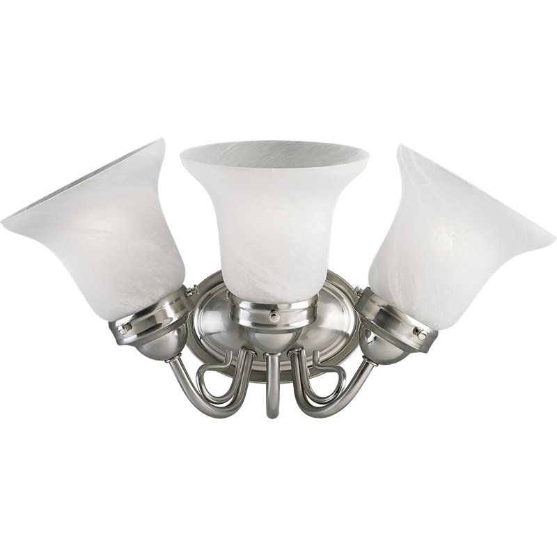 Éclairage pour meuble-lavabo 3 lumières Othello, Nickel brossé