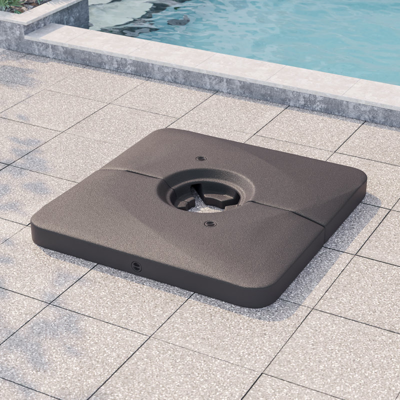 Sarwa 20,5 Lb. Base de parasol en plastique HDPE