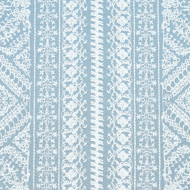 Toledo Embroidery Fabric, Chambray