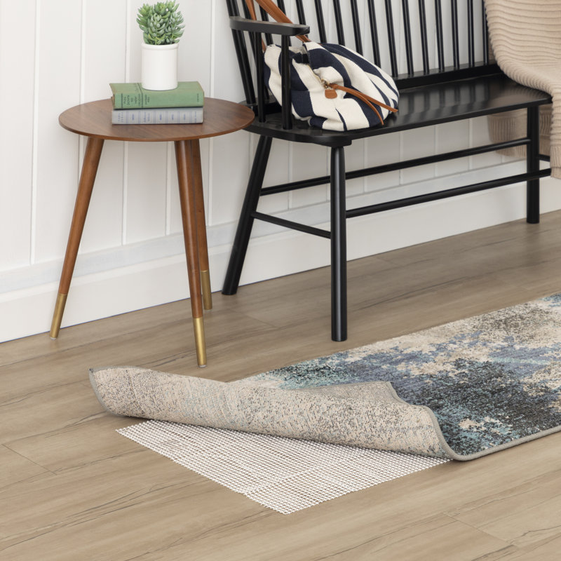 Sous-tapis intérieur antidérapant de 0,01 po Tylersburg, Rectangle 2 pi 6 po x 13 pi