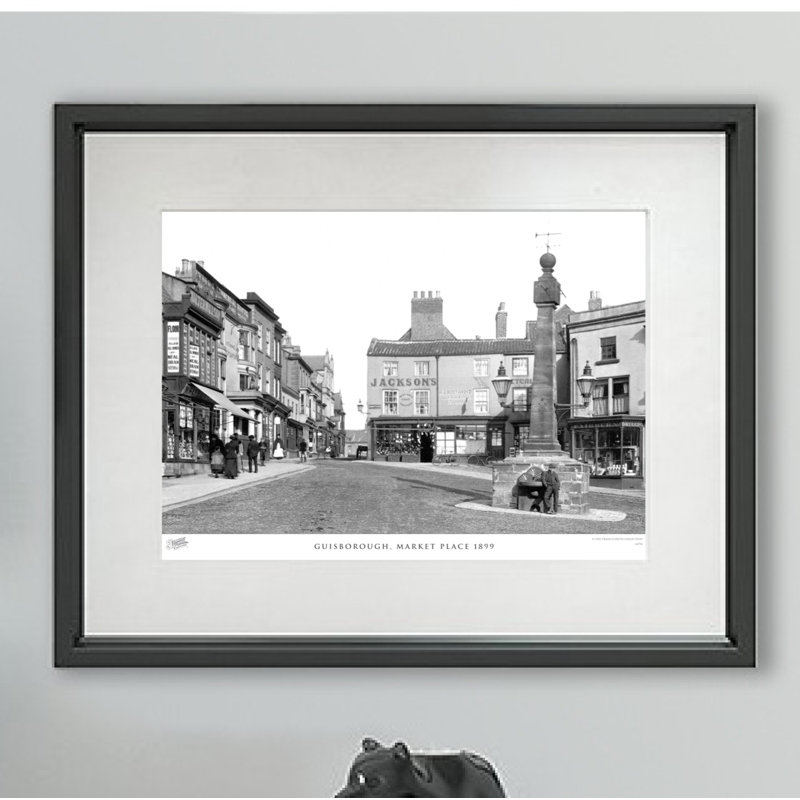 Guisborough, Market Place 1899 - Single Picture Frame Print, 28cm H x 36cm W x 2.3cm D