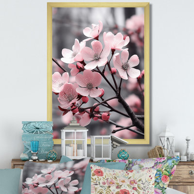 Champ photo rose et gris Dogwood