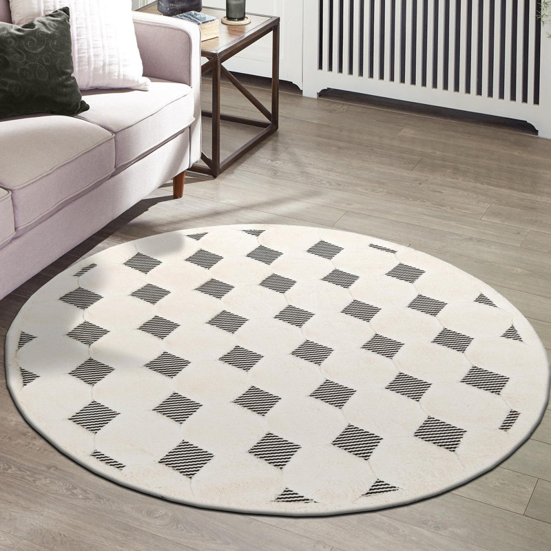 Corrigan Studio® Diamonds Raheesa Rug, Round 6'1"