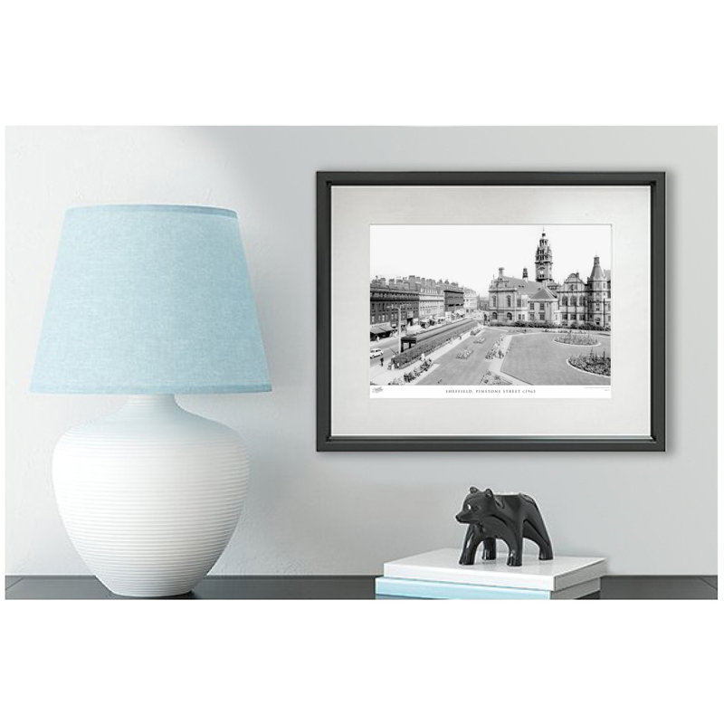 Sheffield, Pinstone Street C1965 by Francis Frith - Single Picture Frame Print, 60cm H x 80cm W x 2.3cm D