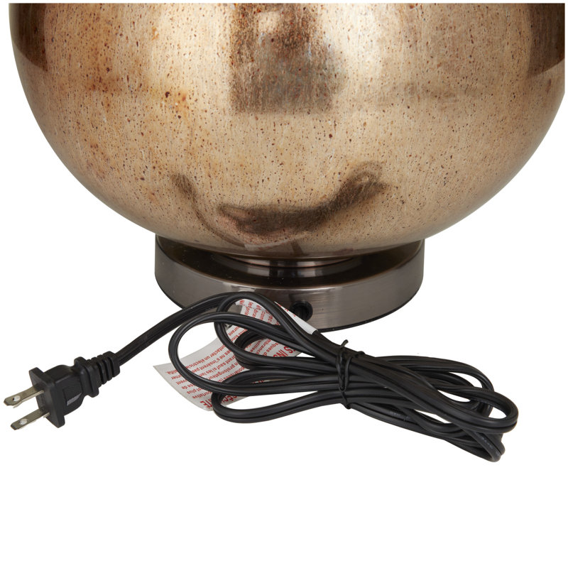 Prise de lampe de table en cuivre / brun 23 po Alischa