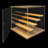 5 Tier Acrylic Wood Display Case With Light