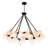 39" Black Chandelier for Living Room, Dining Room – 45-Light Statement Design with G9 Bulb Base – LED Compatible, Frosted Glass Spheres, Adjustable Chain – BACL Certified-1385178109