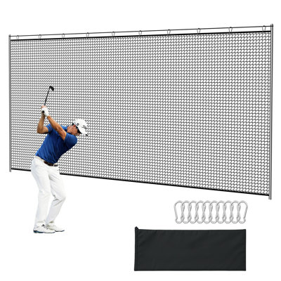 Zealfeel Golf Net, 10x20ft Golf Practice Net with Carry Bag, Double Finished Seam, Durable and Portable, Hitting Net for Backyard, Multiple Sports Net Barrier Net Indoor Outdoor Use