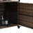 Outdoor Bar Table With Wheels - Versatile Glass Top For Patio, Backyard, Garden Brown Drinks Storage Cart Elegant Porch, Poolside