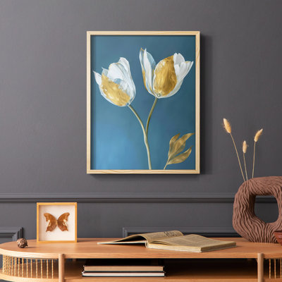 Série FLORAL CXI - reproduction encadrée de qualité supérieure - prête à être accrochée - aucun clou requis