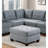 Grey Linen-like Fabric With Charming Button Seat And Stylish Covering Featuring Soft Padding