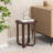 Ealyn Solid Wood Round End Table with Cross Legs-1593801202