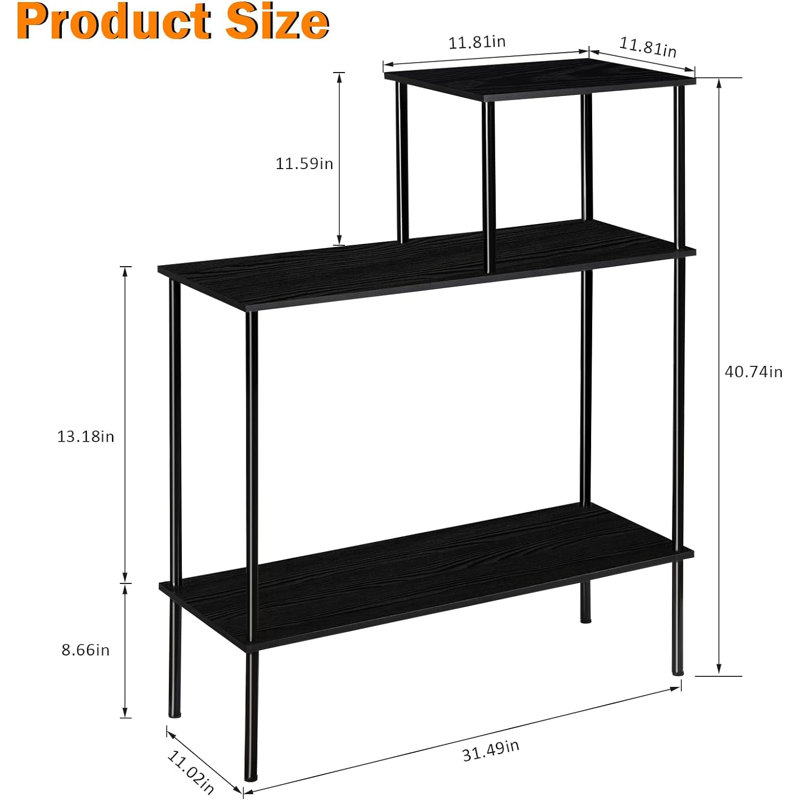 Console 31,49 po Contrell, Noir