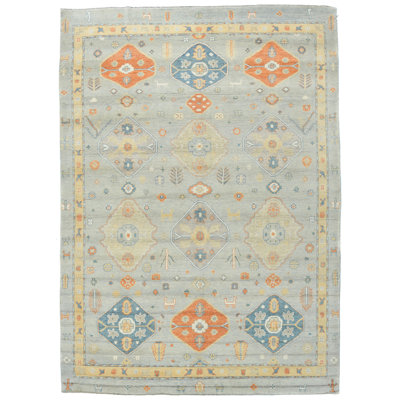 Tapis oriental transitionnel gris unique 10 x 14 One-of-a-Kind