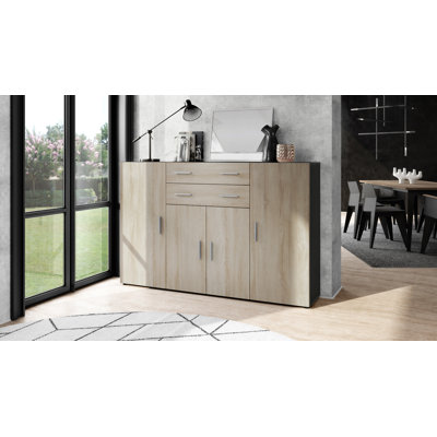 Mccammon 166 Cm Wide 2 Drawer Highboard