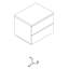 Privilegio 55cm W Manufactured Wood Bedside Table
