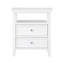Table de chevet 2 tiroirs Weston White