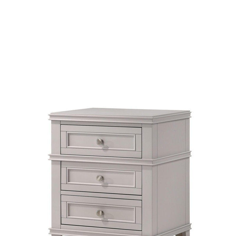 Table de chevet 3 tiroirs avec USB