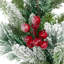 Couronne de Noël artificielle floquée avec baies Calloway Real Touch - 24 po - non éclairée