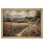 «Rustic Cottage Landscape Idyllic Wildflower Field Countryside Path or encadré, décoration murale»-108570920